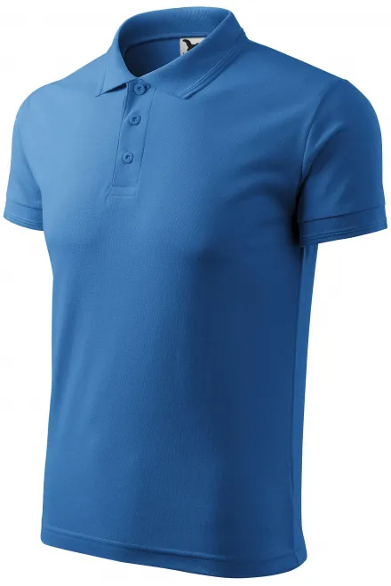 Polo ample homme, bleu clair