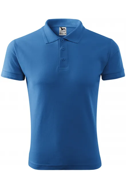 Polo ample homme - bleu clair, S