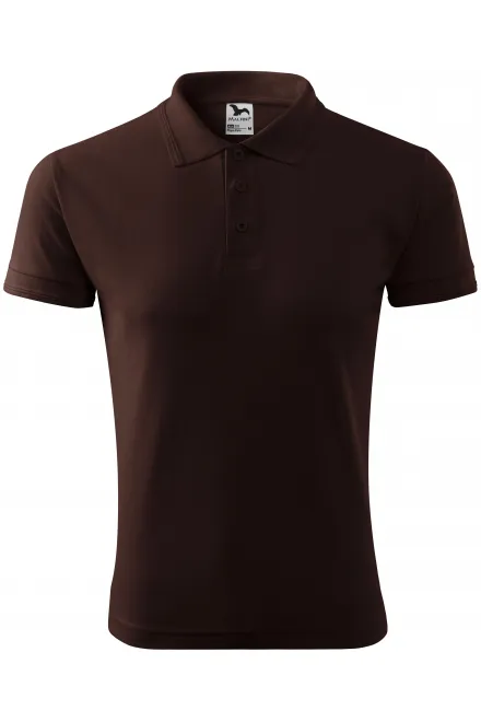 Polo ample homme - café, S