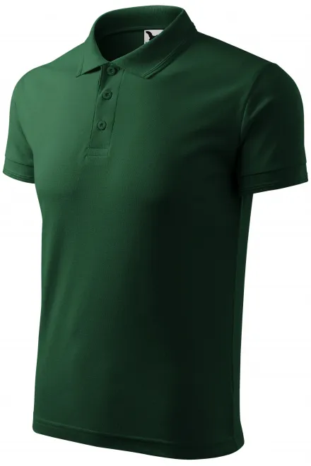 Polo ample homme, bouteille verte