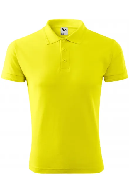 Polo ample homme - jaune citron, S