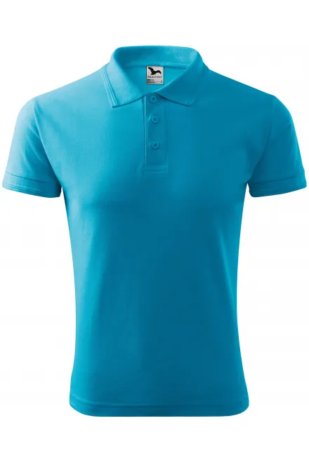 Polo ample homme - turquoise, S