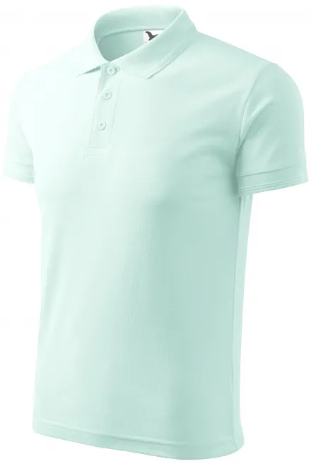 Polo ample homme, vert glace
