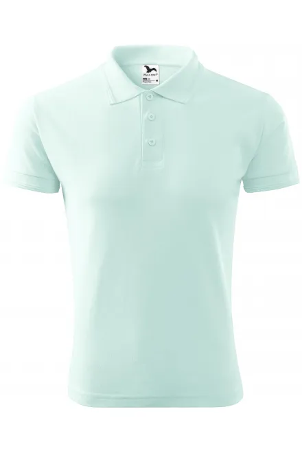 Polo ample homme - vert glace, S