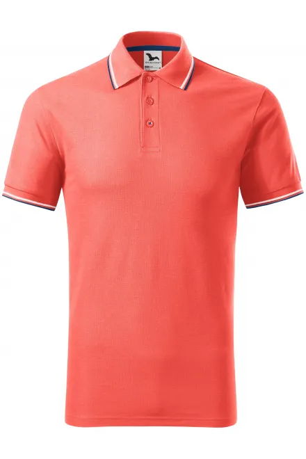 Polo classique pour hommes - corail, L