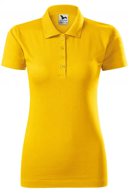 Polo coupe slim pour femme - jaune, XS