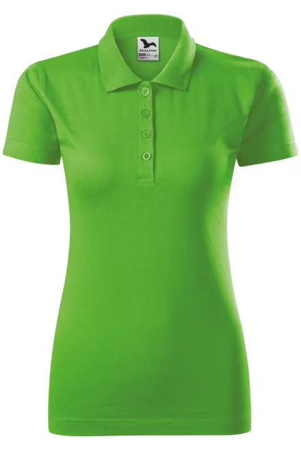 Polo coupe slim pour femme - Pomme verte, XS