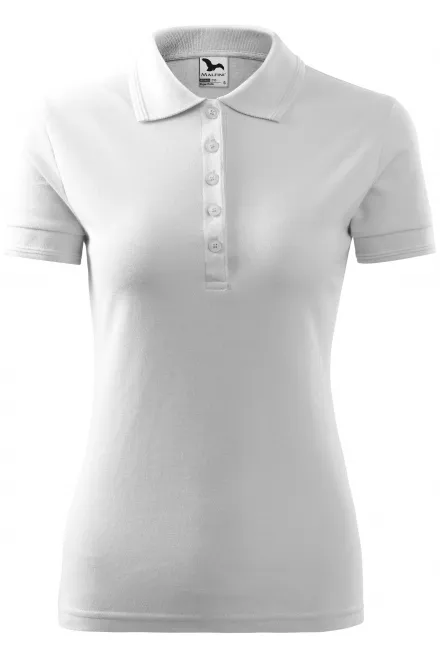 Polo élégant pour femme - blanche, M