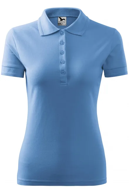 Polo élégant pour femme - bleu ciel, M