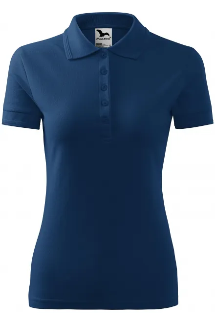 Polo élégant pour femme - bleu nuit, M