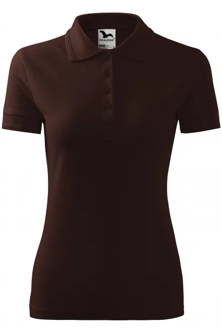 Polo élégant pour femme - café, M