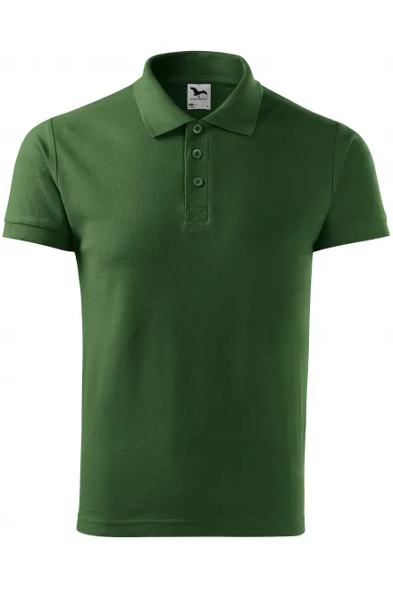 Polo élégant pour homme - bouteille verte, S