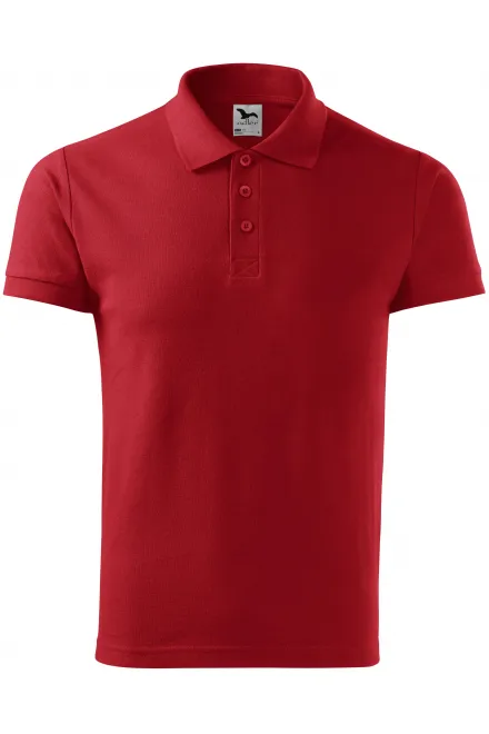 Polo élégant pour homme - rouge, S