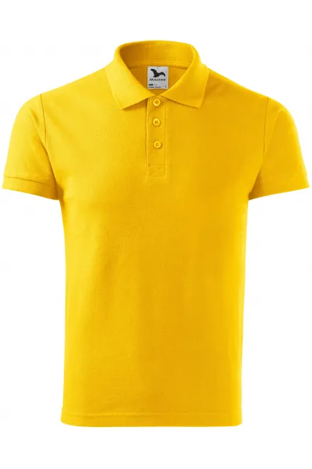 Polo épais pour homme - jaune, XL