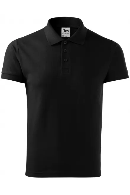 Polo épais pour homme - noir, XL