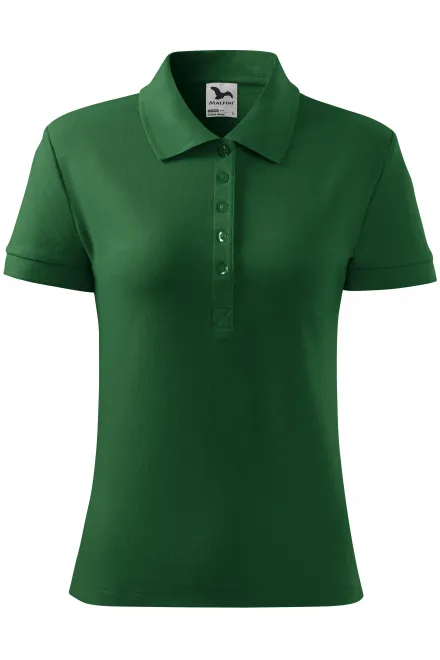 Polo femme - bouteille verte, L