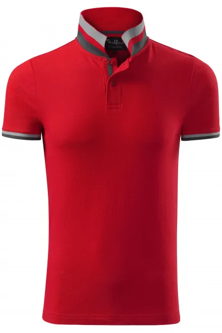 Polo homme col montant - formula red, L
