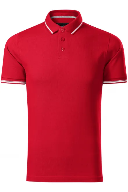 Polo homme contrasté - formula red, 2XL