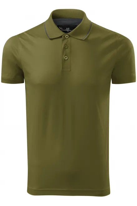 Polo homme mercerisé élégant - avocat vert, L