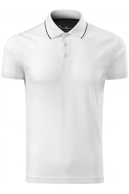 Polo homme mercerisé élégant - blanche, L