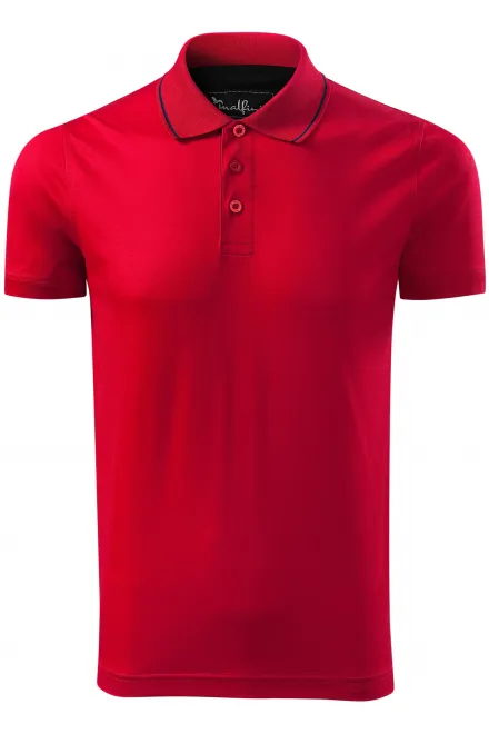 Polo homme mercerisé élégant - formula red, L