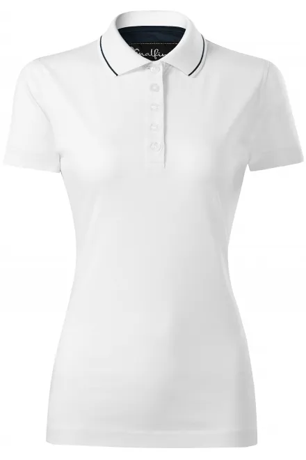 Polo mercerisé élégant pour femme - blanche, S