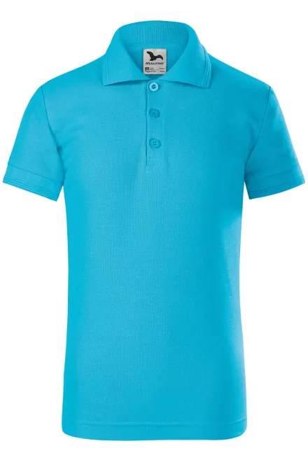 Polo pour enfants - turquoise, 146 cm / 10 ans