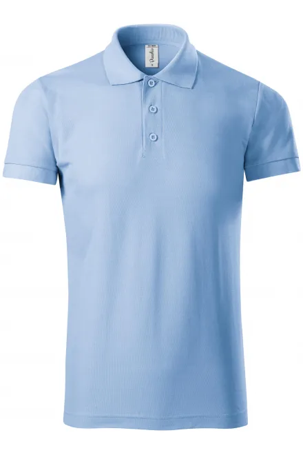 Polo pour homme confortable - bleu ciel, 3XL