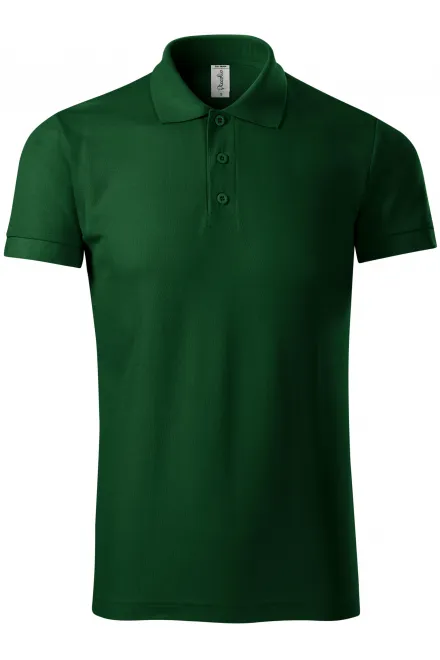Polo pour homme confortable - bouteille verte, 3XL