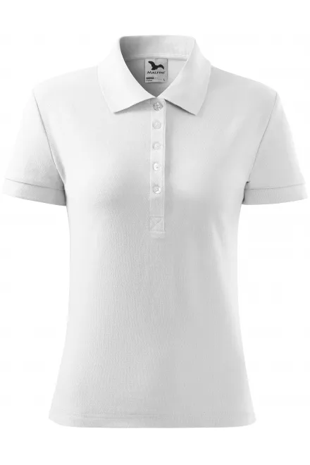 Polo simple femme - blanche, L
