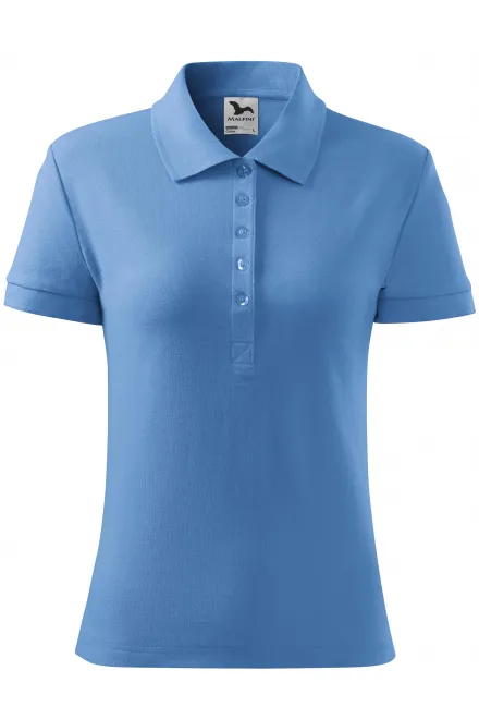 Polo simple femme - bleu ciel, L