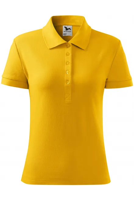 Polo simple femme - jaune, L