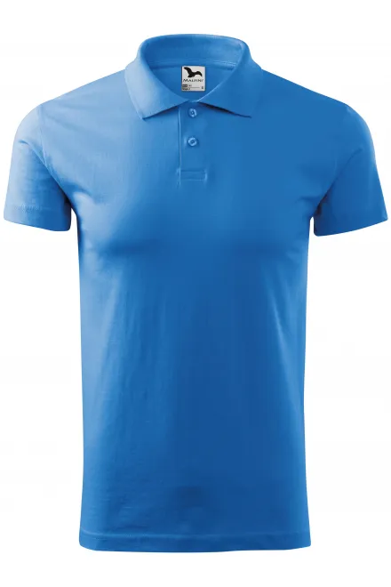 Polo simple homme - bleu clair, S