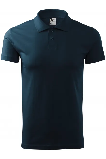Polo simple homme - bleu foncé, S