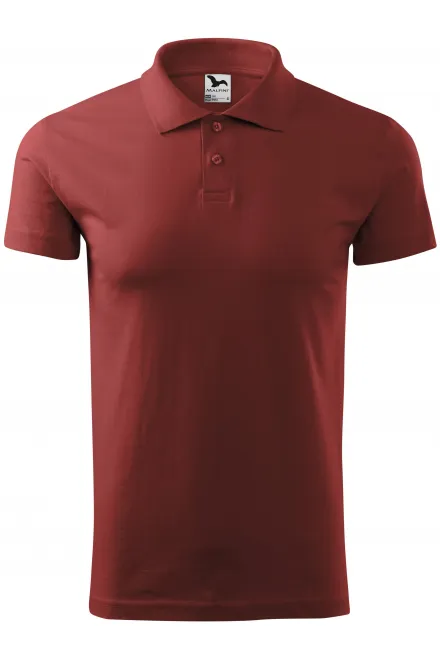 Polo simple homme - bordeaux, S