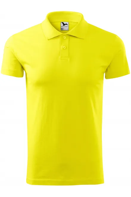 Polo simple homme - jaune citron, S