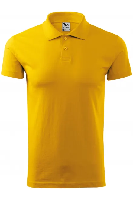 Polo simple homme - jaune, S