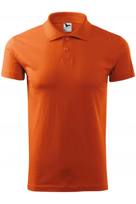 Polo simple homme - orange, S