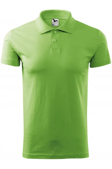 Polo simple homme - pois vert, S