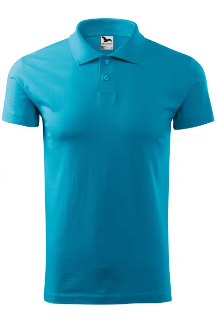 Polo simple homme - turquoise, S