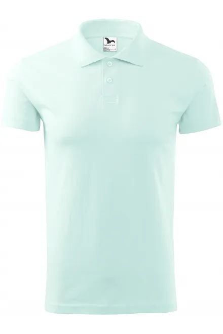 Polo simple homme - vert glace, S