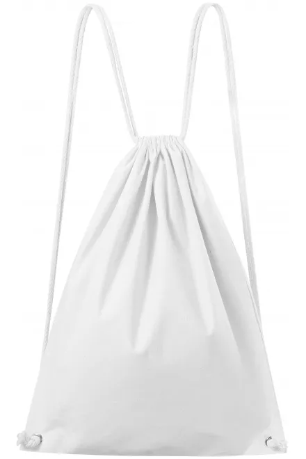 Sac à dos en coton léger - blanche, uni