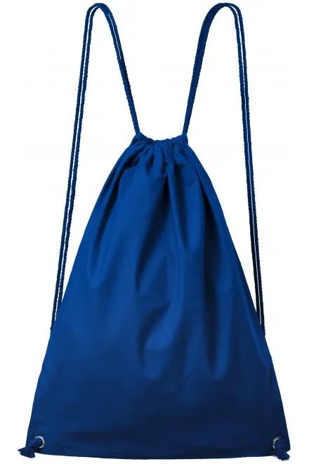 Sac à dos en coton léger - bleu royal, uni