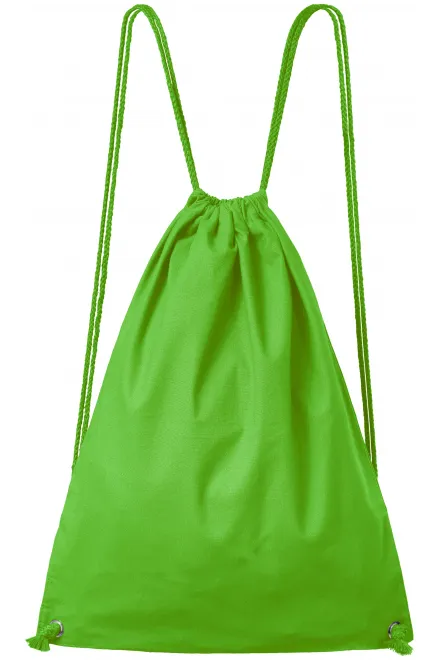 Sac à dos en coton léger - Pomme verte, uni