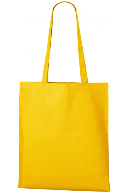 Sac shopping en coton - jaune, uni