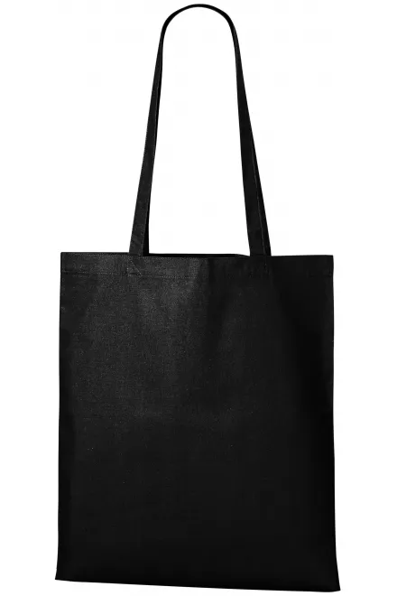 Sac shopping en coton - noir, uni