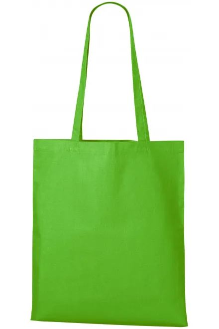 Sac shopping en coton - Pomme verte, uni