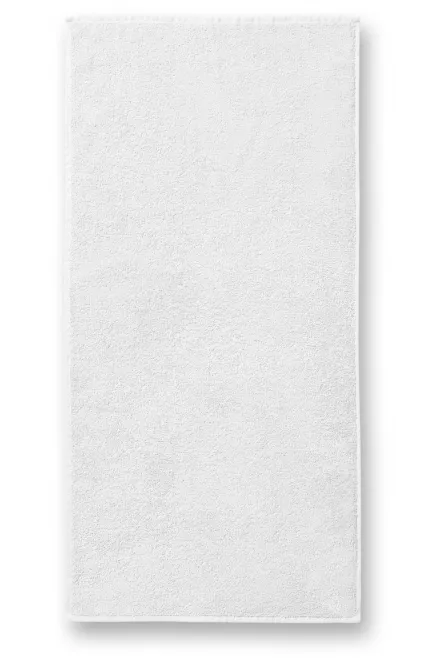 Serviette en coton, 50x100cm - blanche, 50x100cm