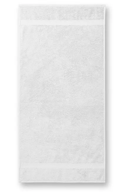 Serviette en coton épais, 70x140cm - blanche, 70x140cm