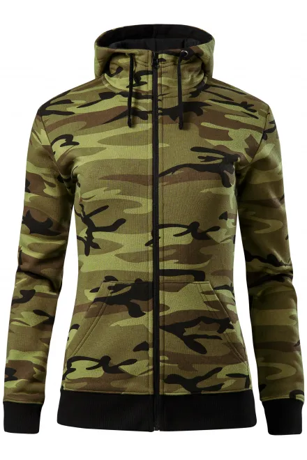 Sweat camouflage femme - camouflage vert, XL